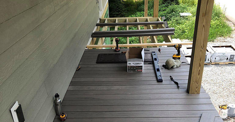 Cutting composite decking deals
