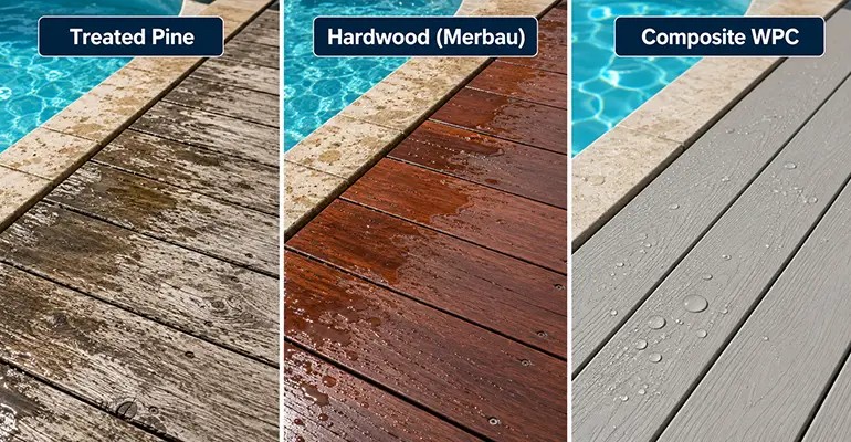 Choosing the Right Deck Material for a Pool Environment