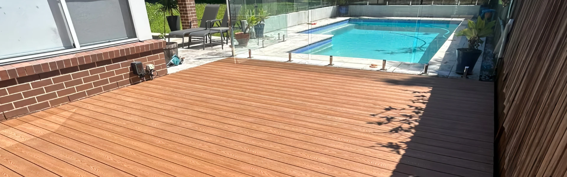 Modern outdoor decking